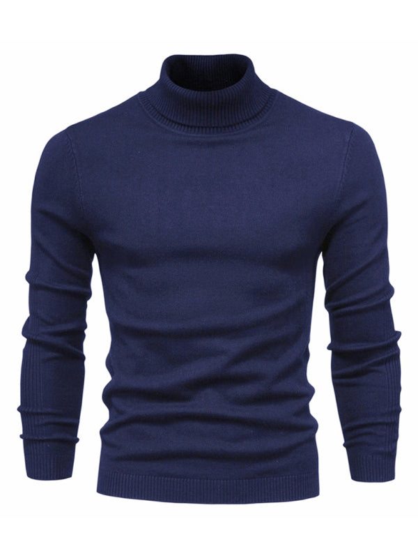 Turtleneck Men's Pullover Sweater Casual Knitwear 