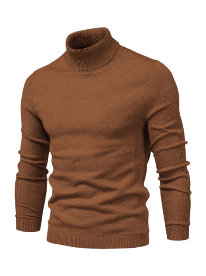 Turtleneck Men's Pullover Sweater Casual Knitwear 