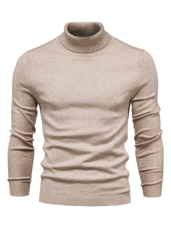 Turtleneck Men's Pullover Sweater Casual Knitwear