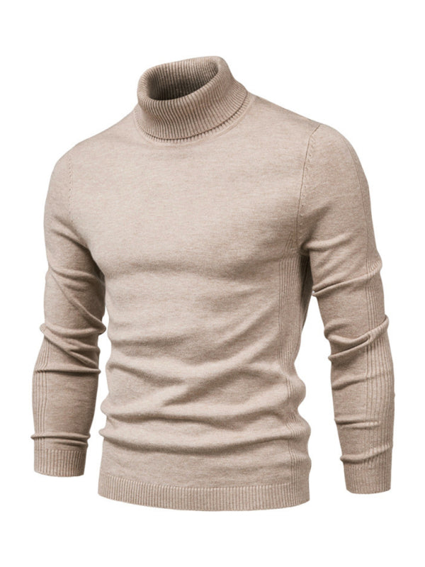 Turtleneck Men's Pullover Sweater Casual Knitwear 