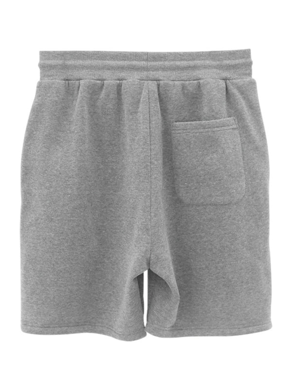 Men's new drawstring loose brushed skin-friendly casual sports shorts 