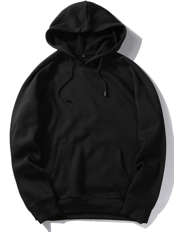 Men's casual solid color fashion hooded sweatshirt