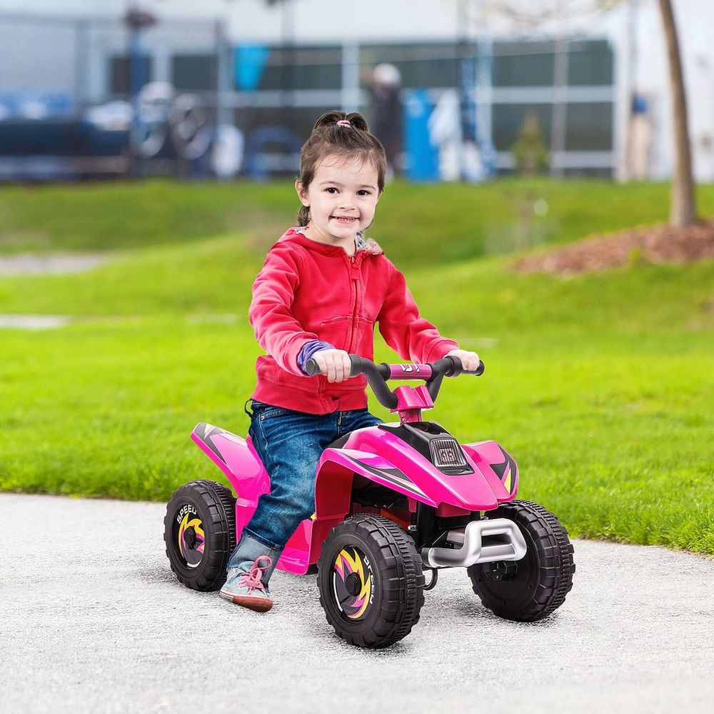 6V Kids Electric Ride on Car with Big Wheels 18-36 Months Toddlers Pink