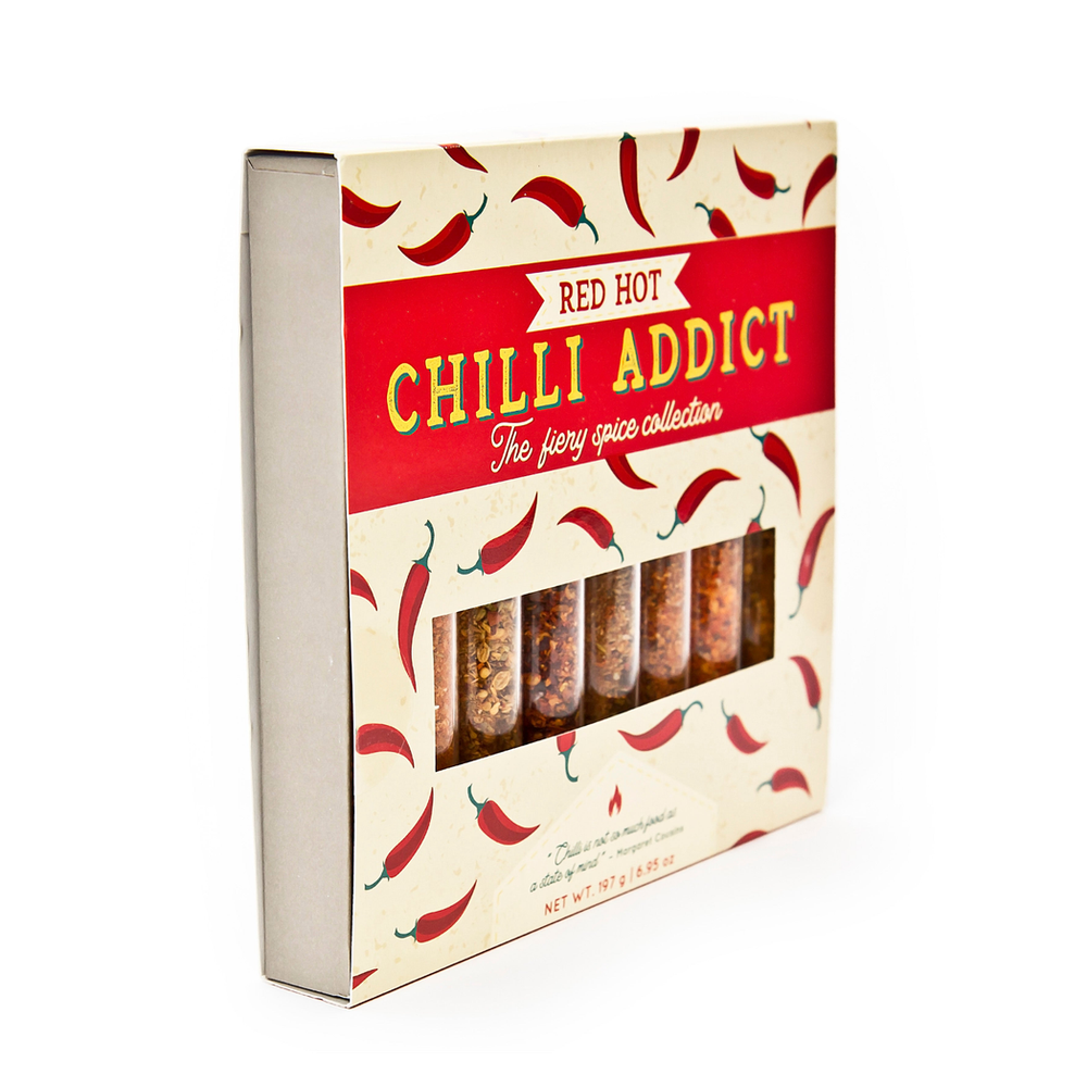 Red Hot Chilli Addict | Selection of 8 Fiery Spices | Vegan & Meat Lovers