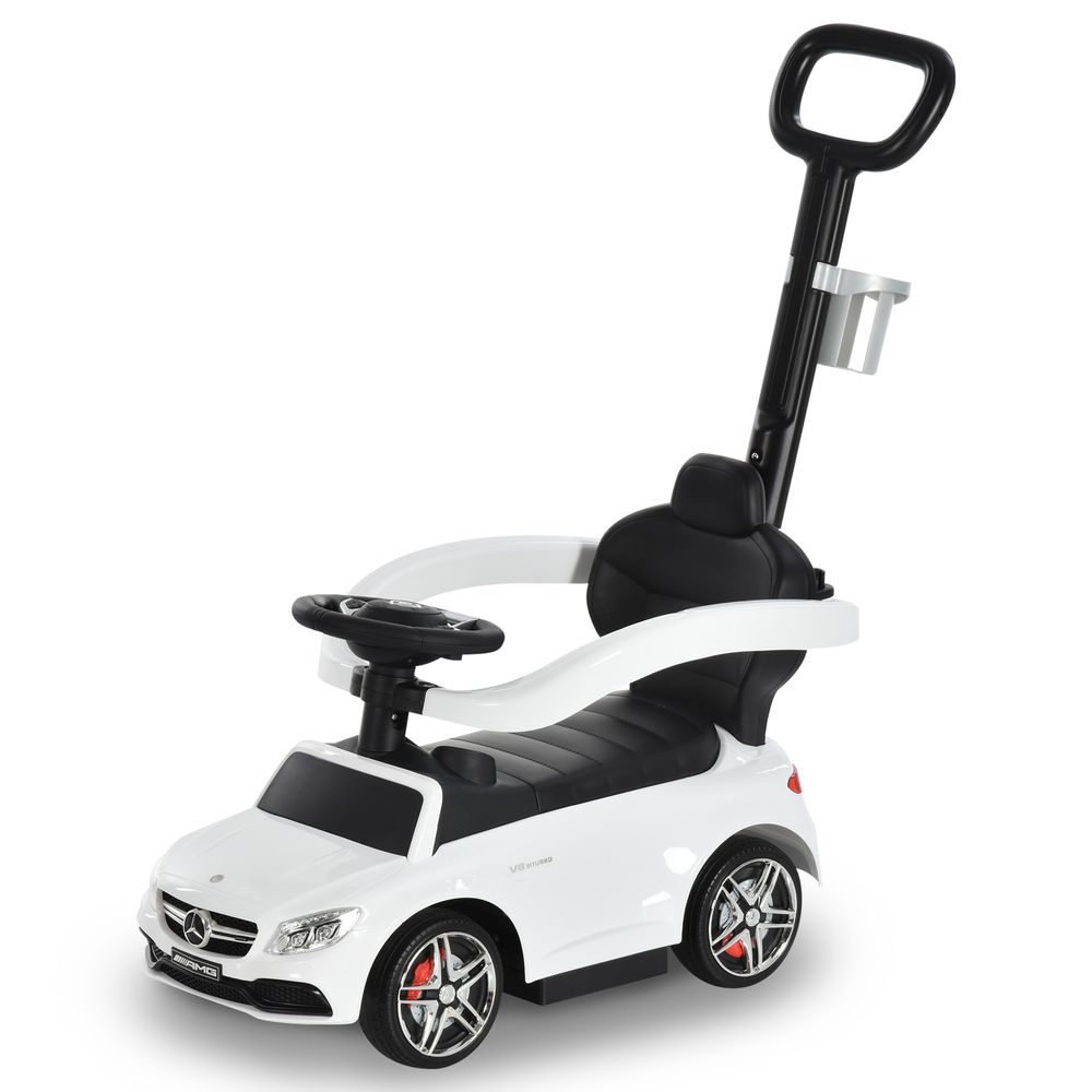 Mercedes-Benz Licensed Ride-On Pushcar w/ Storage Handle Horn White HOMCOM