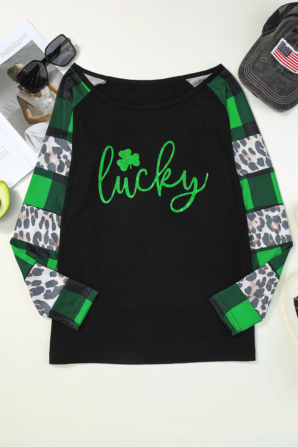 LUCKY Plaid Long Sleeve T-Shirt 