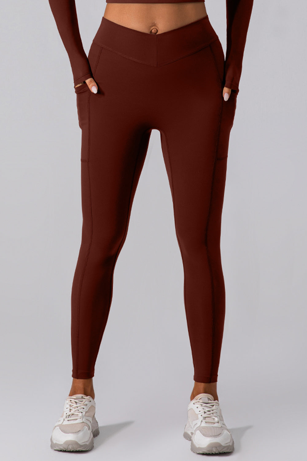 High Waist Active Leggings with Pockets 