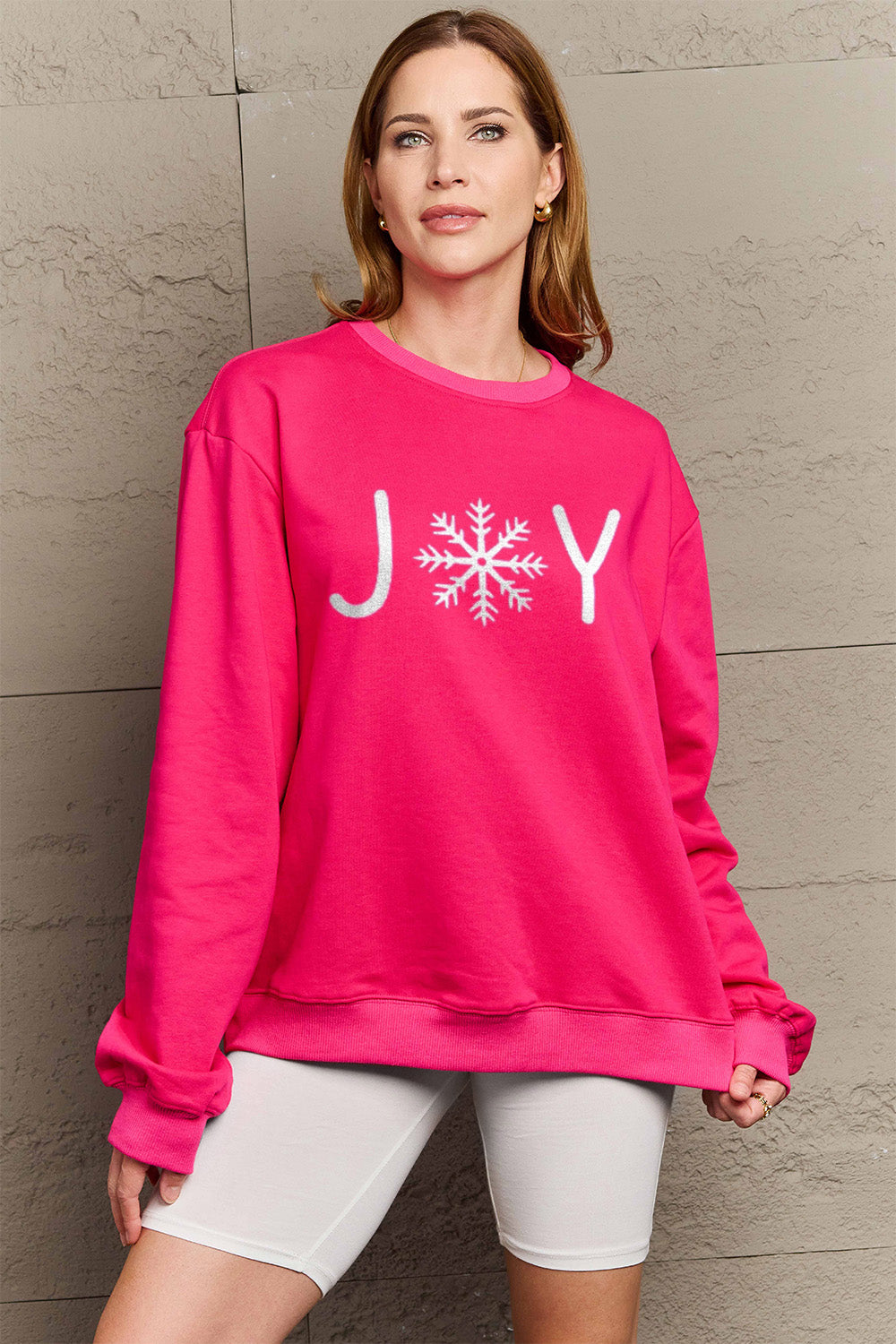 Simply Love Full Size Graphic Long Sleeve Sweatshirt 