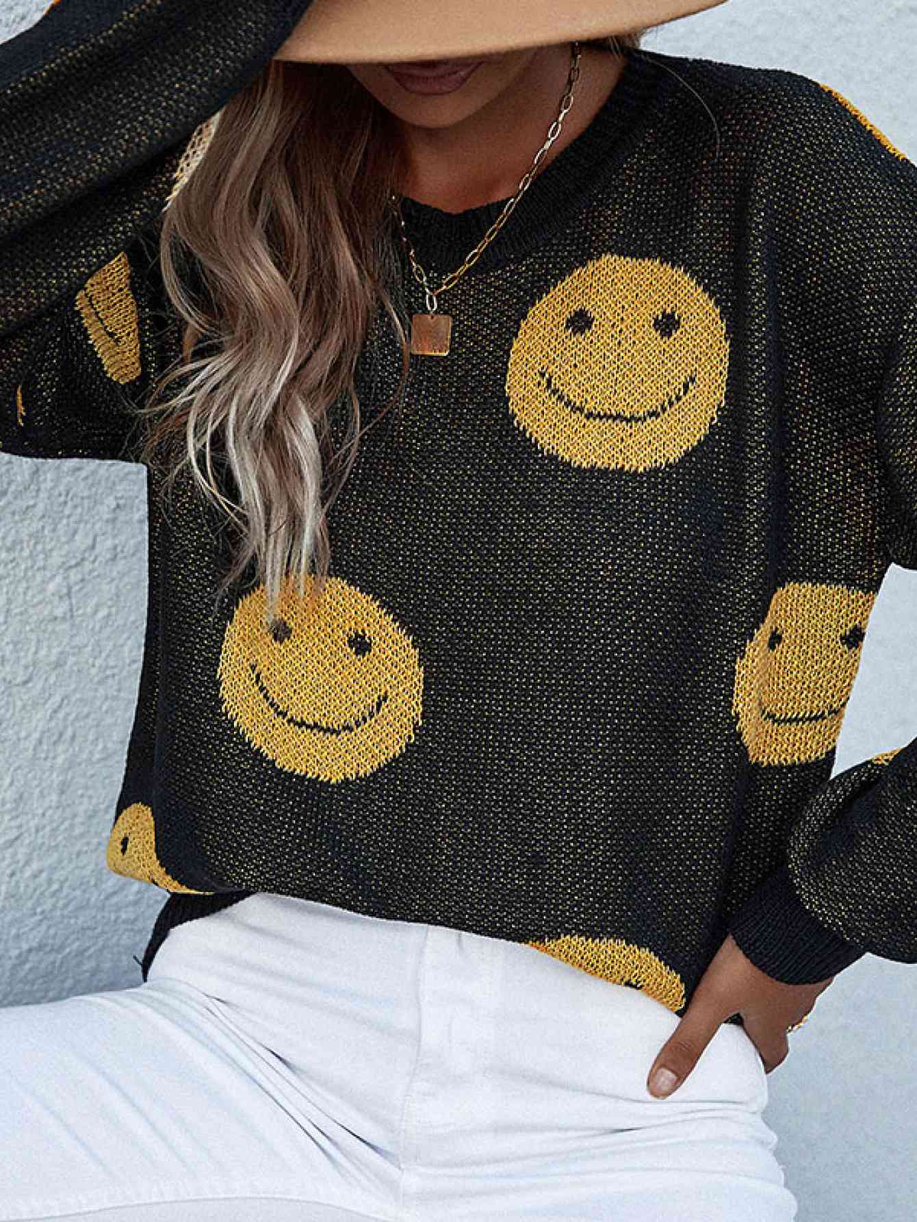 Smiley Face Sweater 