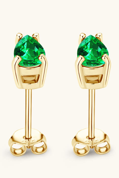 Emerald Stud Earrings 