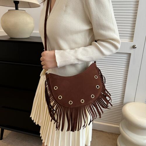 Fringe Detail Crossbody Bag 