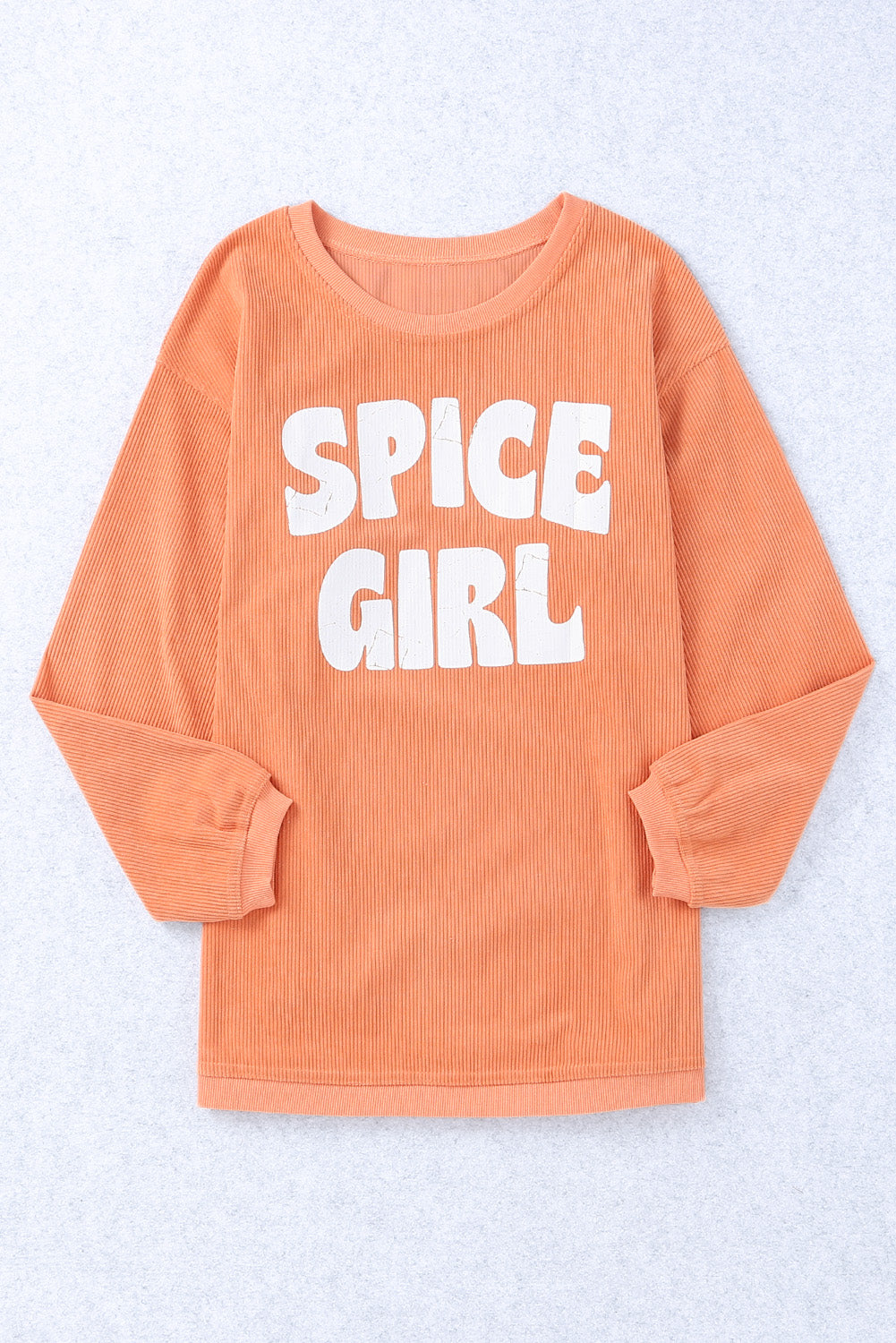 SPICE GIRL Round Neck Dropped Shoulder Sweatshirt 