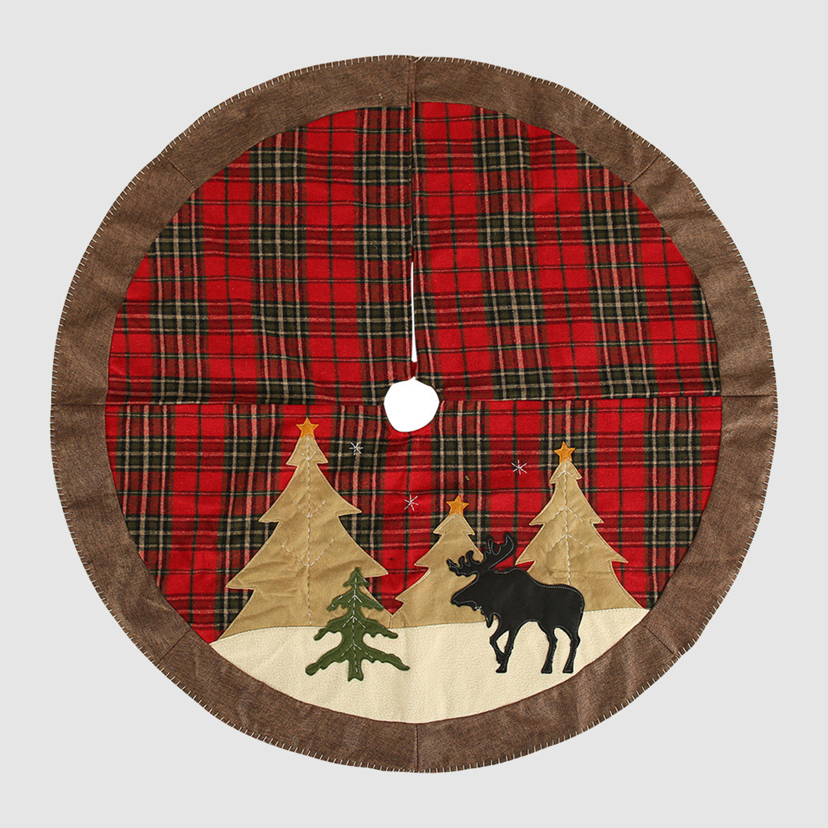 Plaid Christmas Tree Skirt 