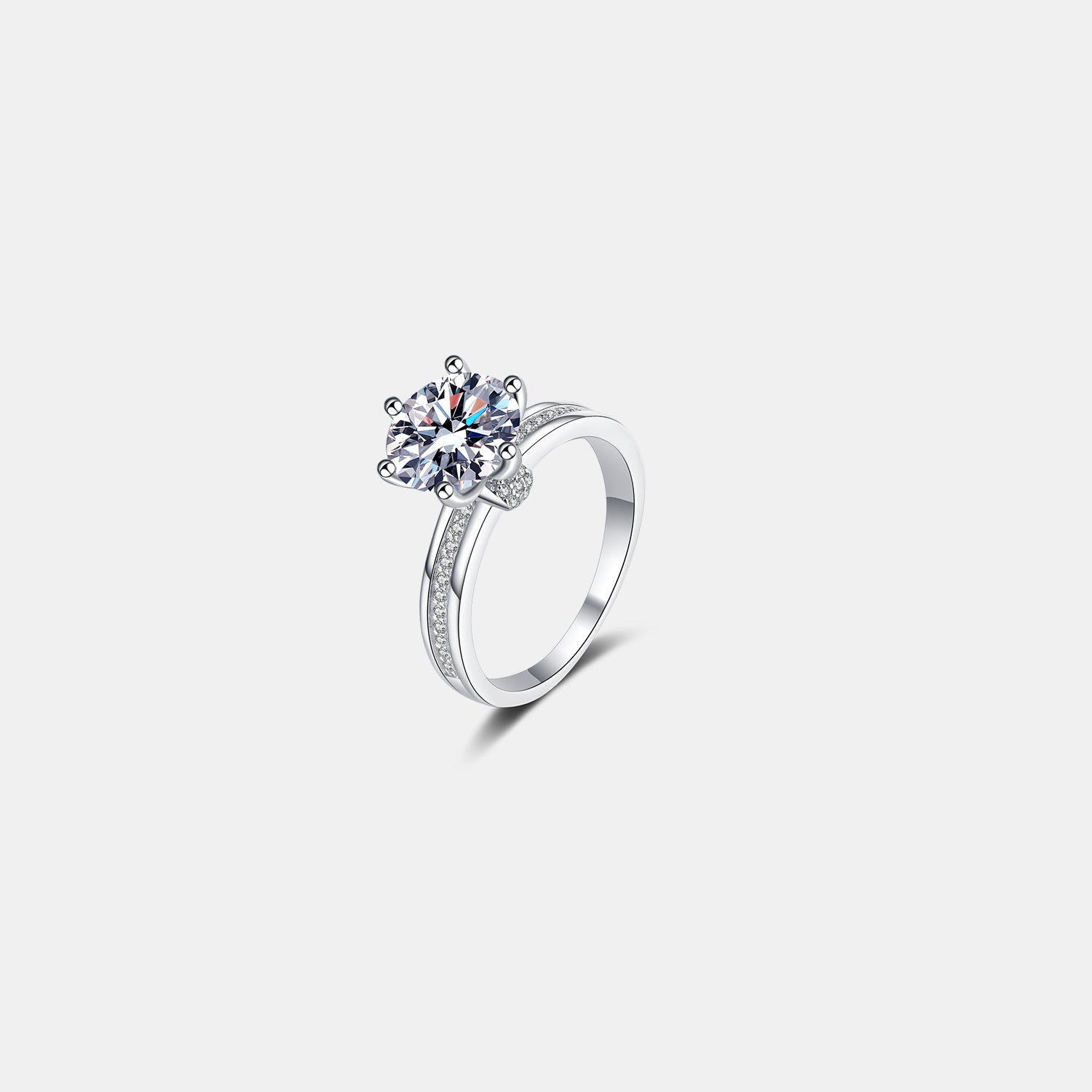 3 Carat Moissanite 925 Sterling Silver Ring 