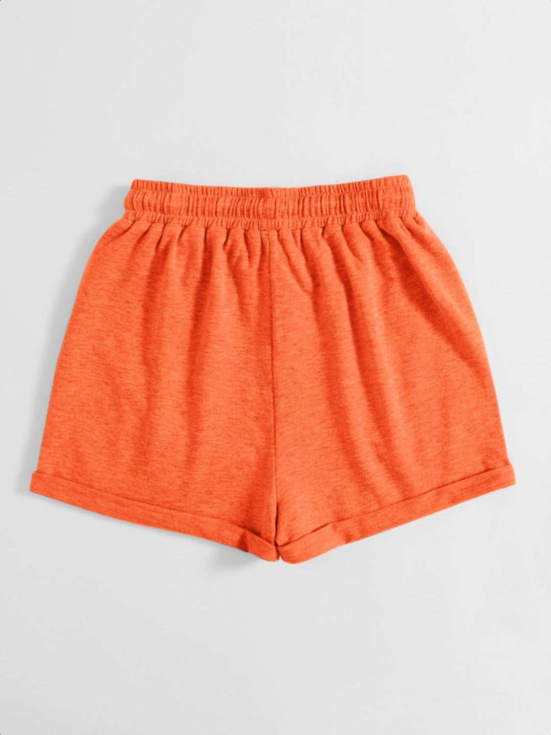 Drawstring Pocketed Elastic Waist Shorts 