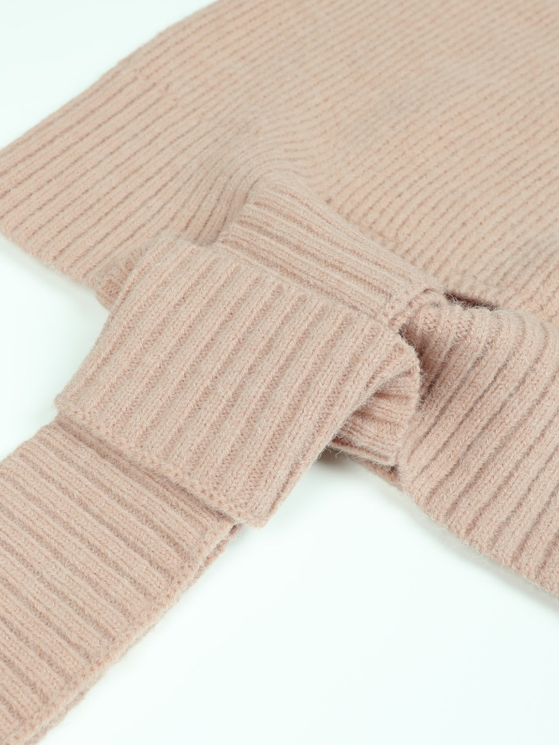 Ribbed Tied Off-Shoulder Sweater 