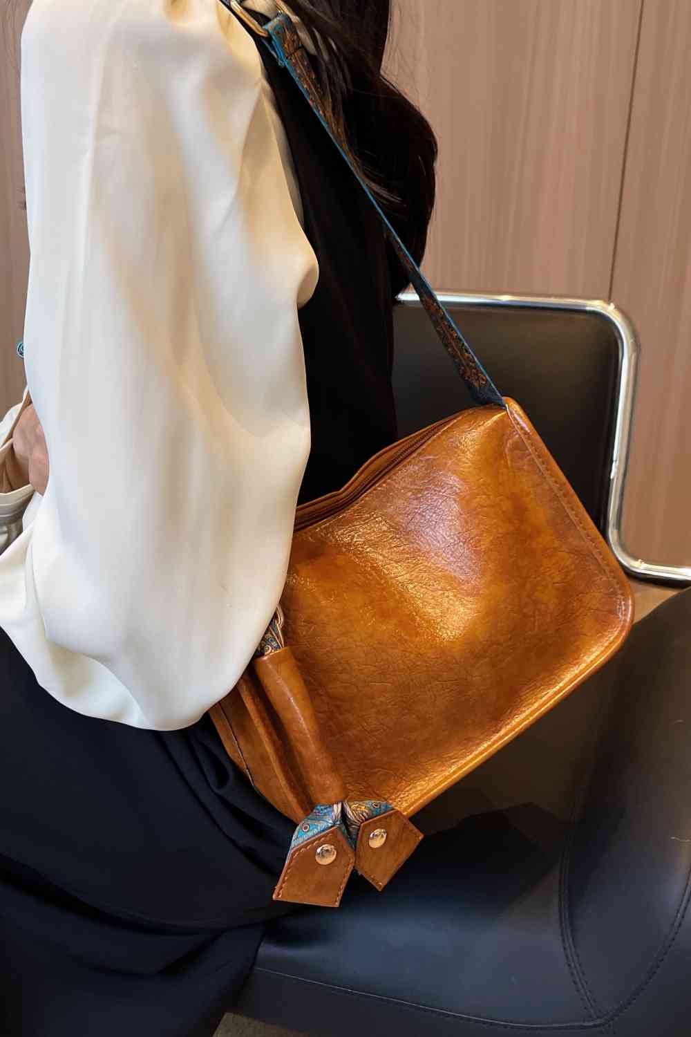 Adored PU Leather Shoulder Bag 