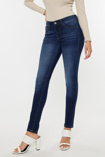 Kancan Mid Rise Gradient Skinny Jeans - Babbazon