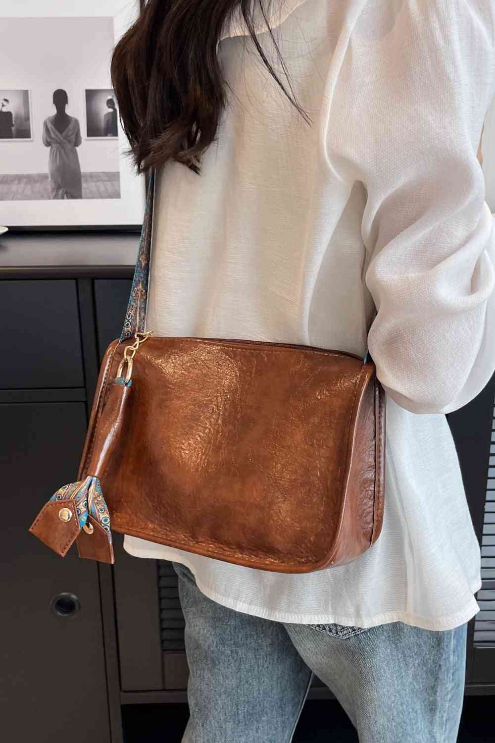 Adored PU Leather Shoulder Bag 