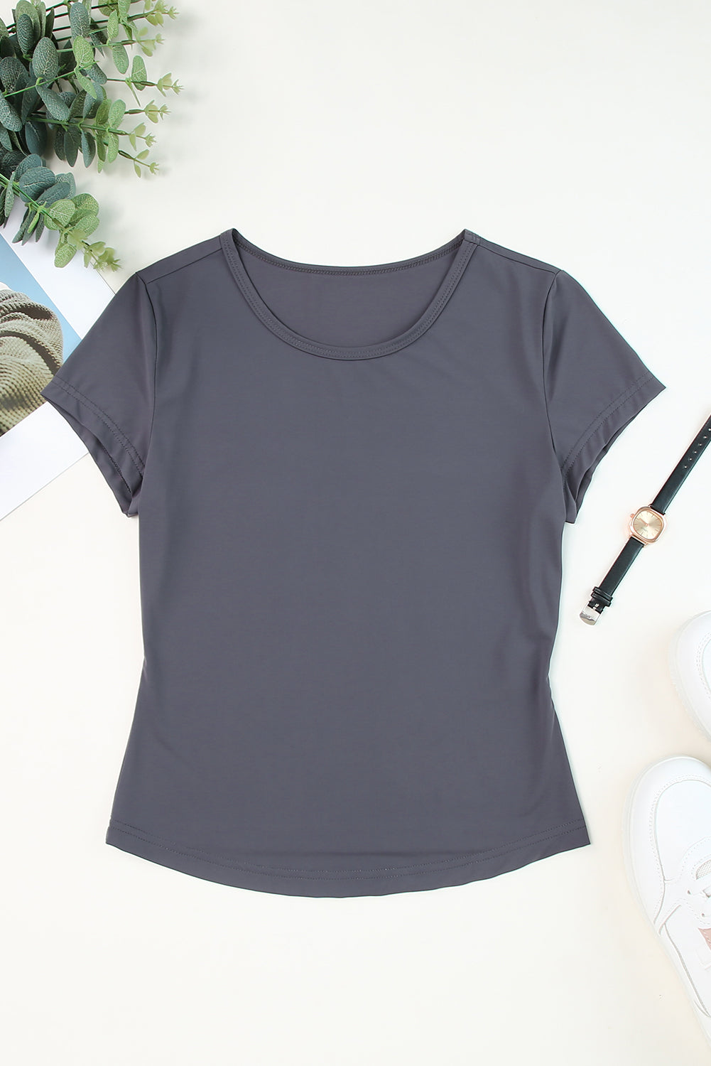 Round Neck Short Sleeve T-Shirt 