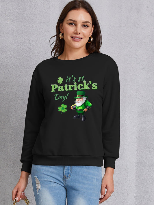 IT'S ST. PATRICK'S DAY Round Neck Sweatshirt 