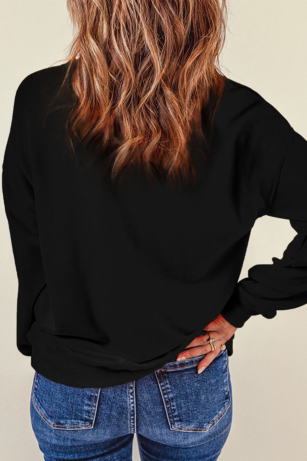 STRONG WOMEN STRONG WORLD Graphic Drop Shoulder Sweatshirt 