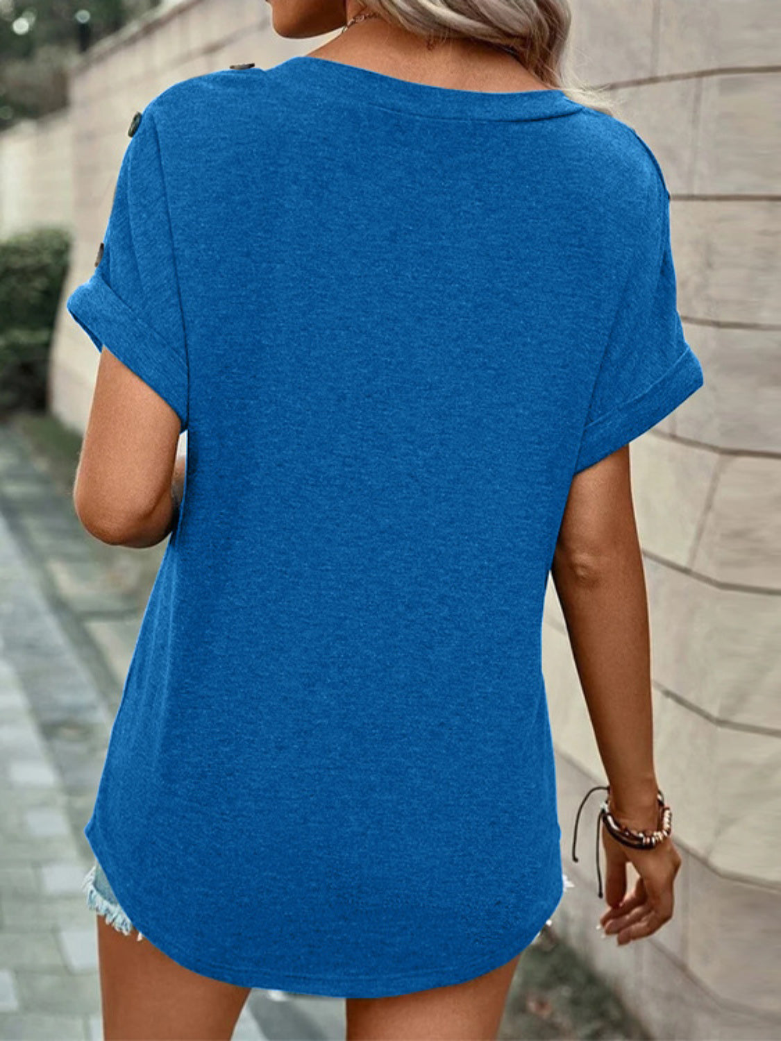 V-Neck Short Sleeve T-Shirt