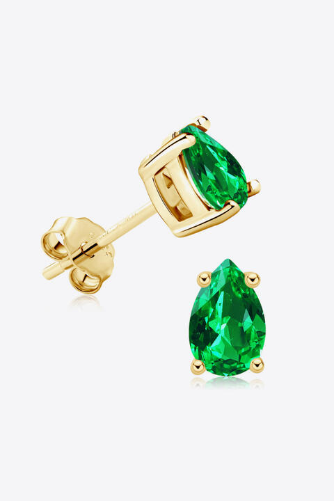 Emerald Stud Earrings 