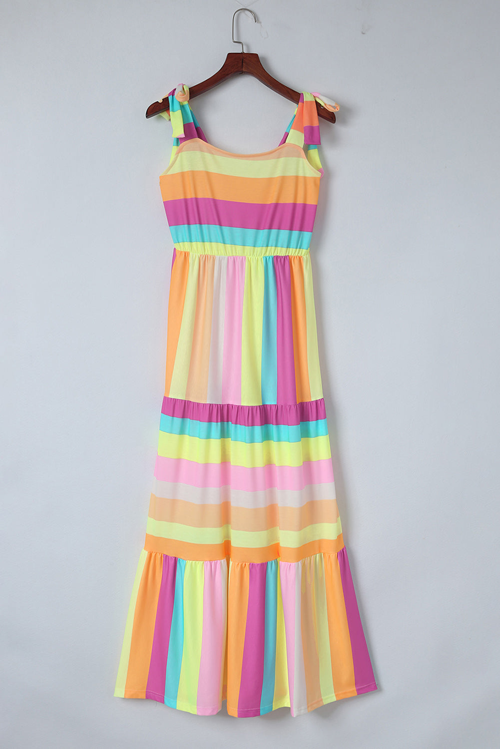 Striped Sleeveless Maxi Dress - Babbazon Maxi Dress