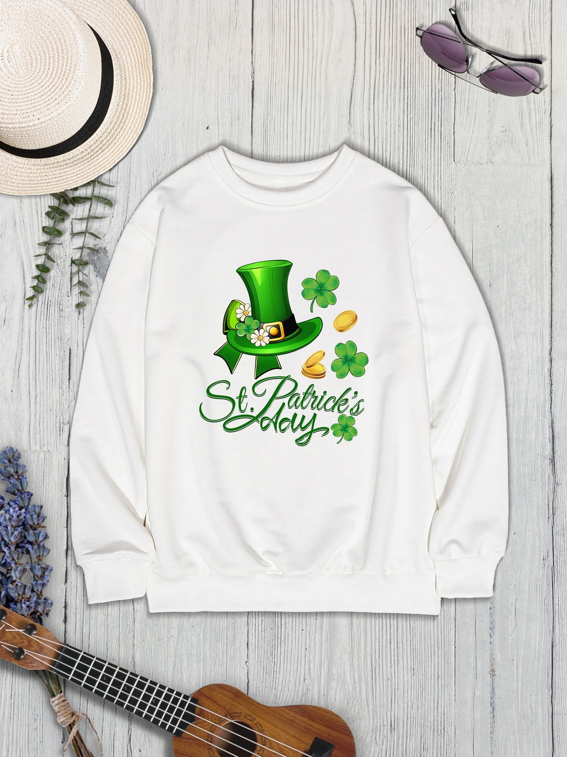 ST. PATRICK'S DAY Round Neck Sweatshirt 