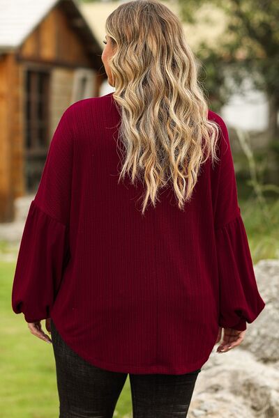 Plus Size MERRY CHRISTMAS Dropped Shoulder Top 