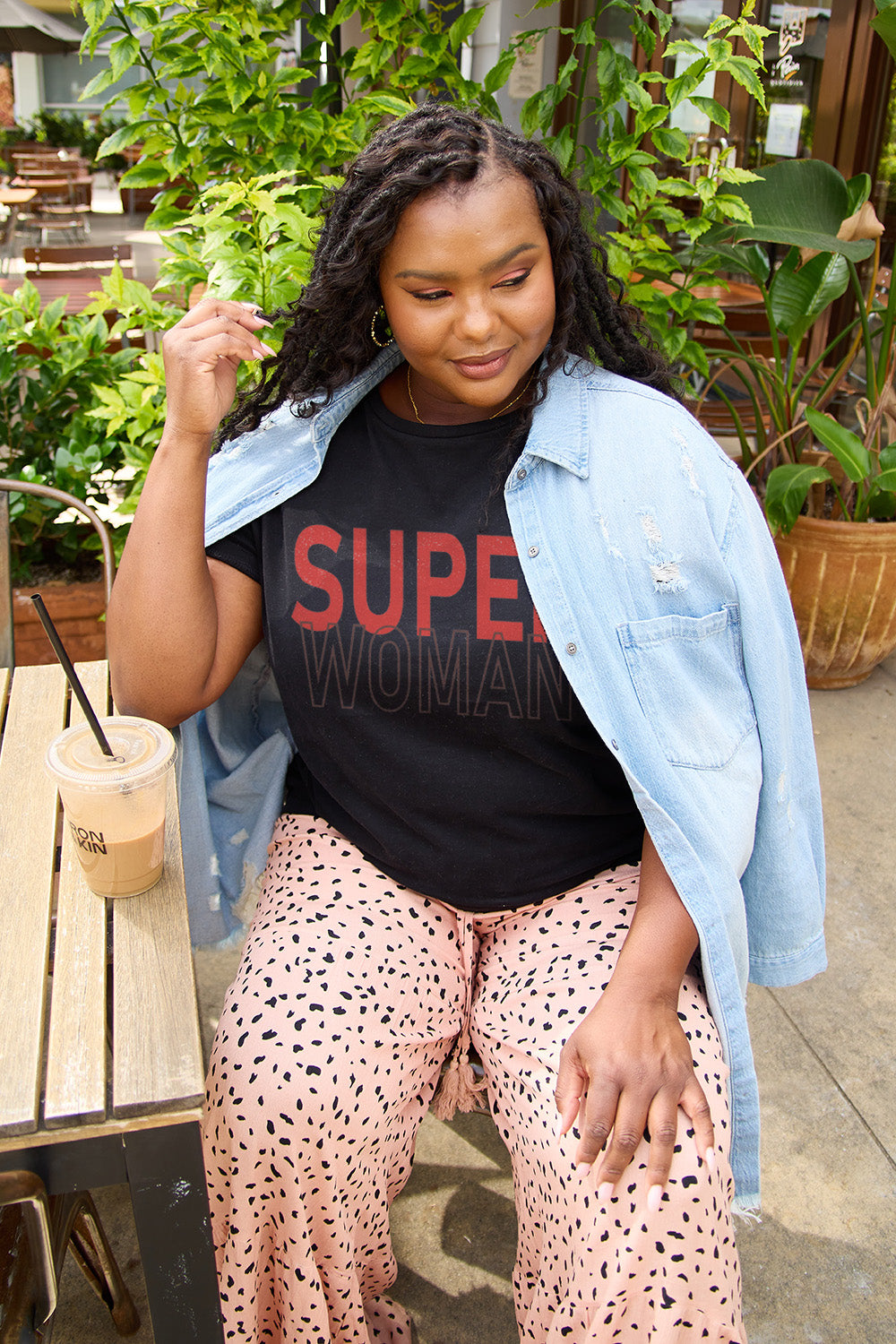 Simply Love Full Size SUPERWOMAN Short Sleeve T-Shirt 