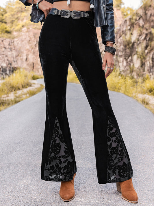 High Waist Flare Leg Pants 