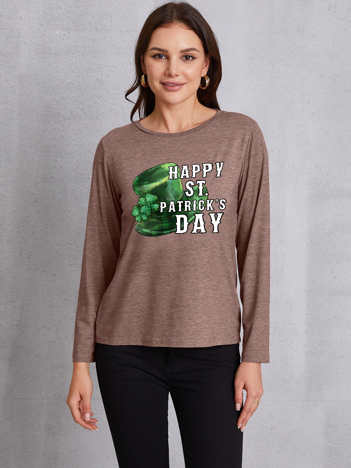 HAPPY ST. PATRICK'S DAY Round Neck T-Shirt 