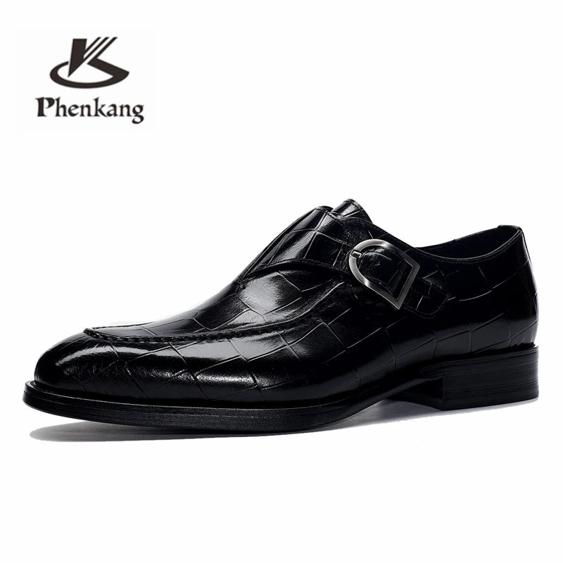 Men Leather Shoes Business Dress Suit Shoes 