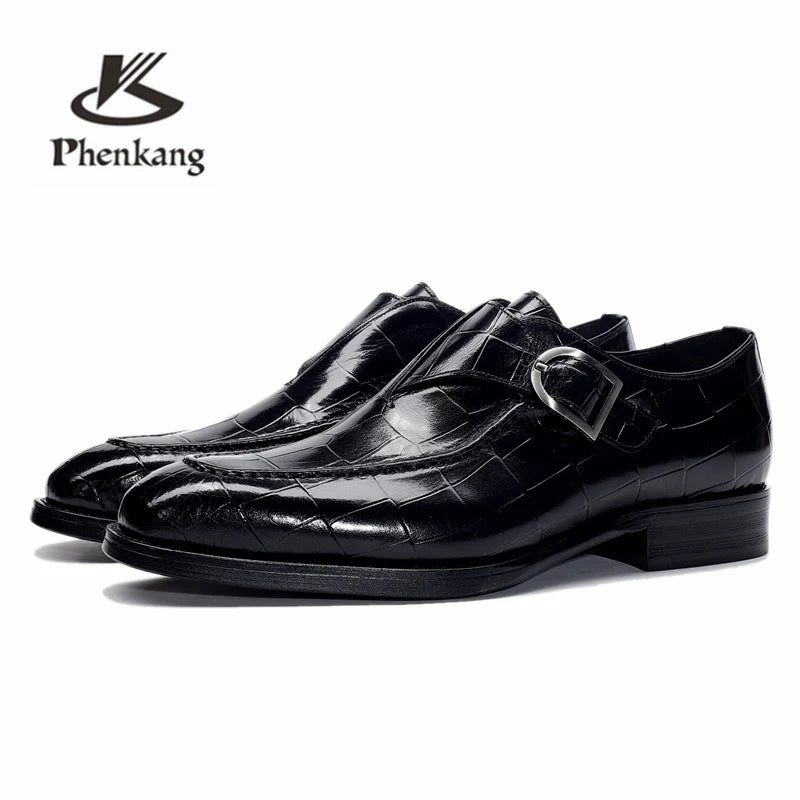 Men Leather Shoes Business Dress Suit Shoes 