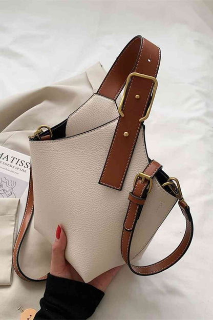 Fashion PU Leather Bucket Bag 