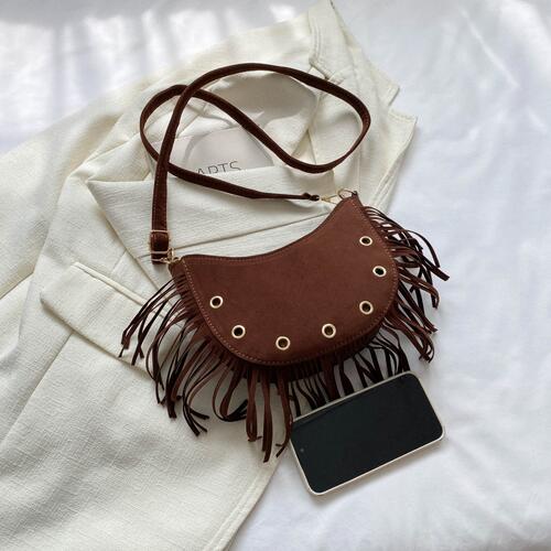 Fringe Detail Crossbody Bag 