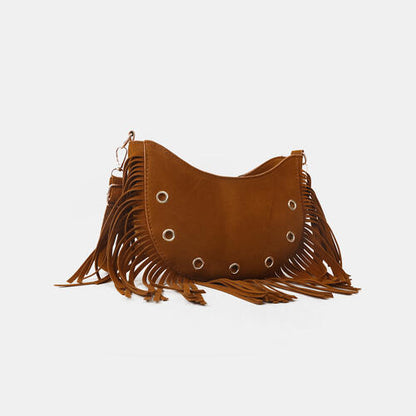 Fringe Detail Crossbody Bag 