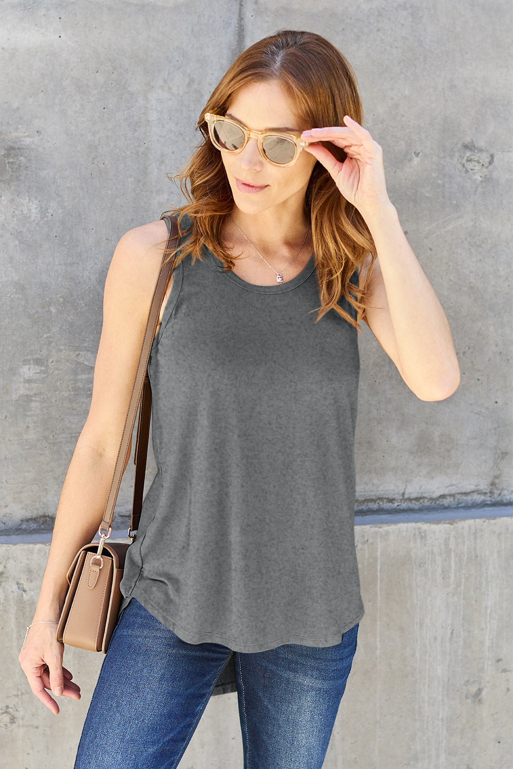 Basic Bae Full Size Round Neck Tank - Babbazon Women's Tops