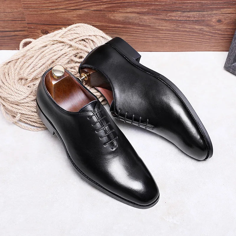 Men's Business Dress Casual Shoes for Men Soft Genuine Leather 