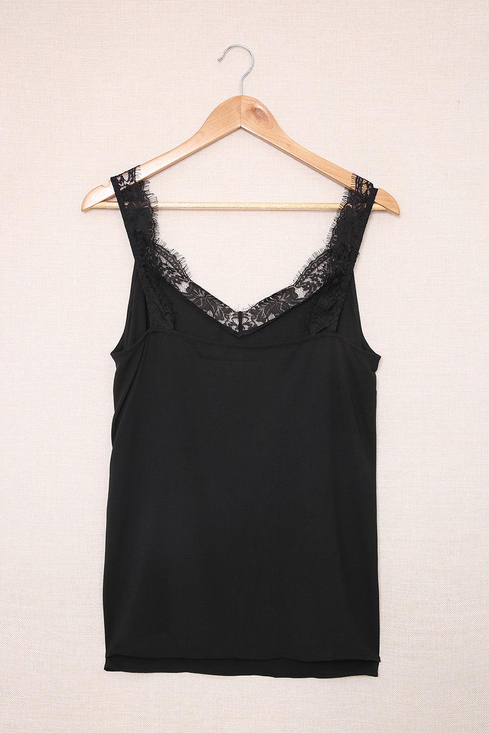 Lace Detail Wide Strap Tank 