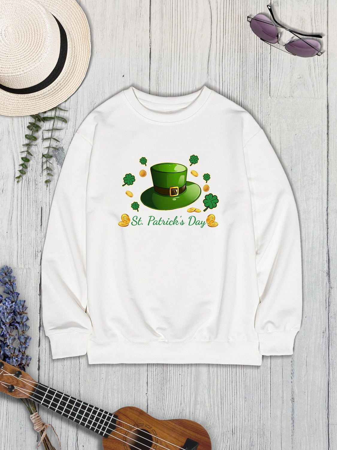 ST. PATRICK'S DAY Round Neck Sweatshirt 