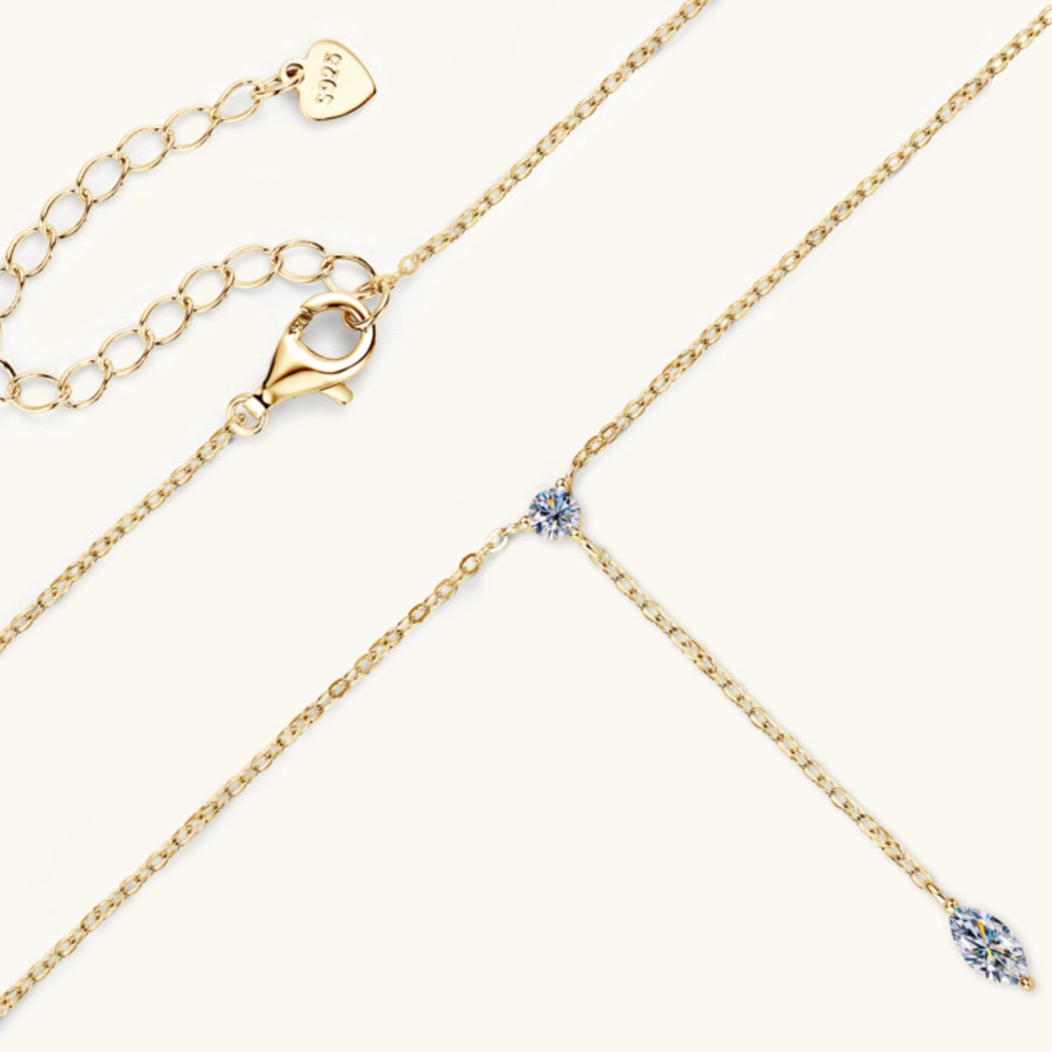 Moissanite 925 Sterling Silver Necklace 