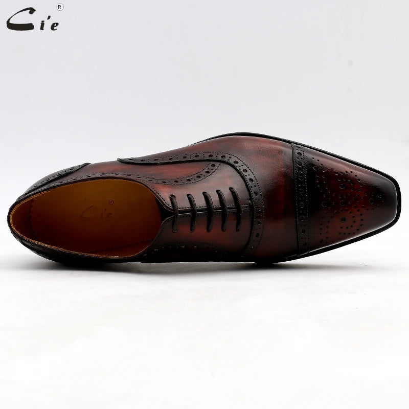 Wedding Shoes Mens Dress Patina Wine Full Grain Genuine Calf Leather 