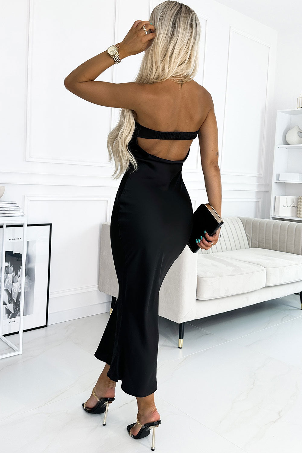 Cutout Strapless Bodycon Dress 