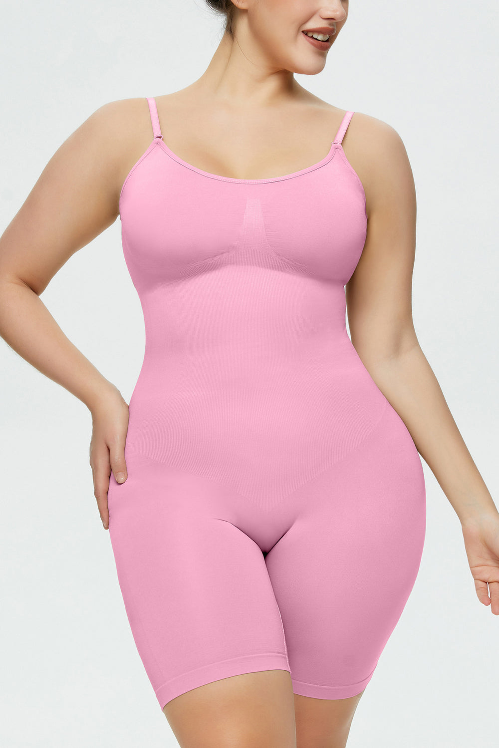 Spaghetti Strap Shaping Romper - Babbazon Shapewear