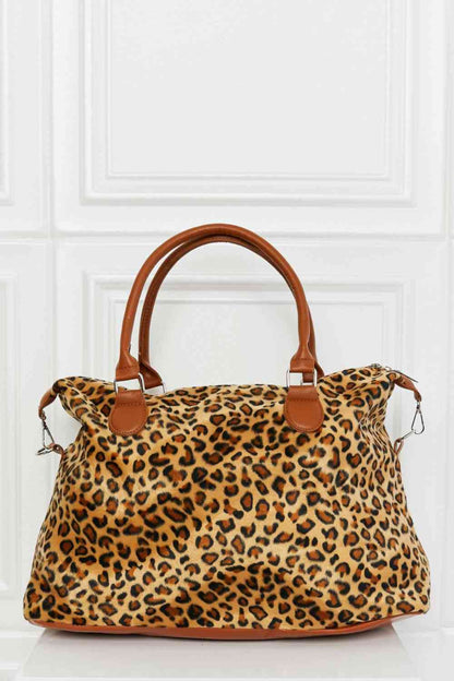 Animal Print Brushed Weekender Bag 