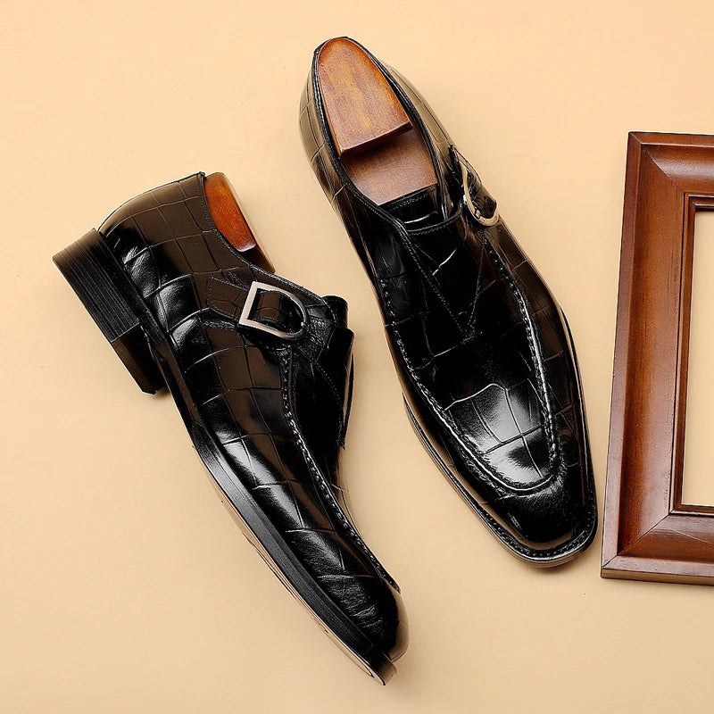 Men Leather Shoes Business Dress Suit Shoes 