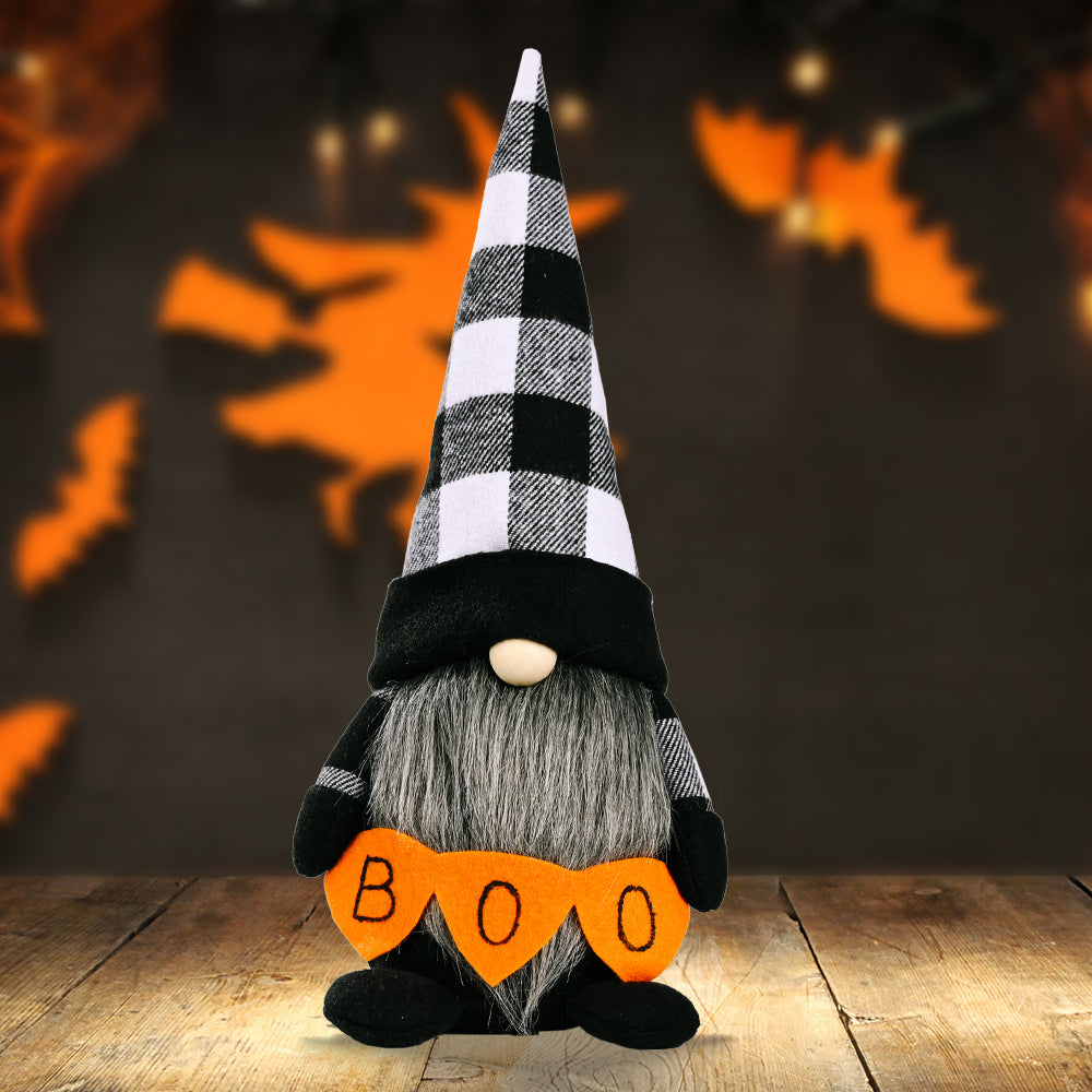 BOO Pointed Hat Faceless Gnome 